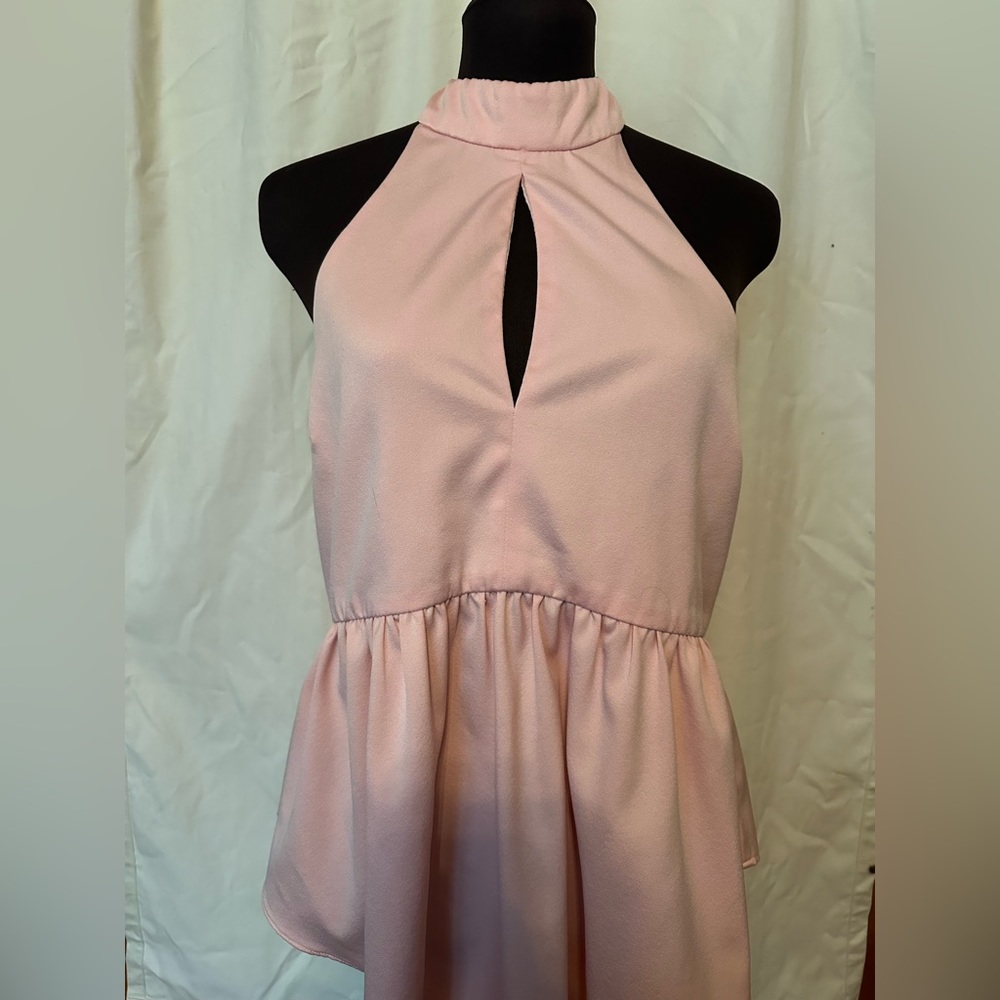 Pink halter top